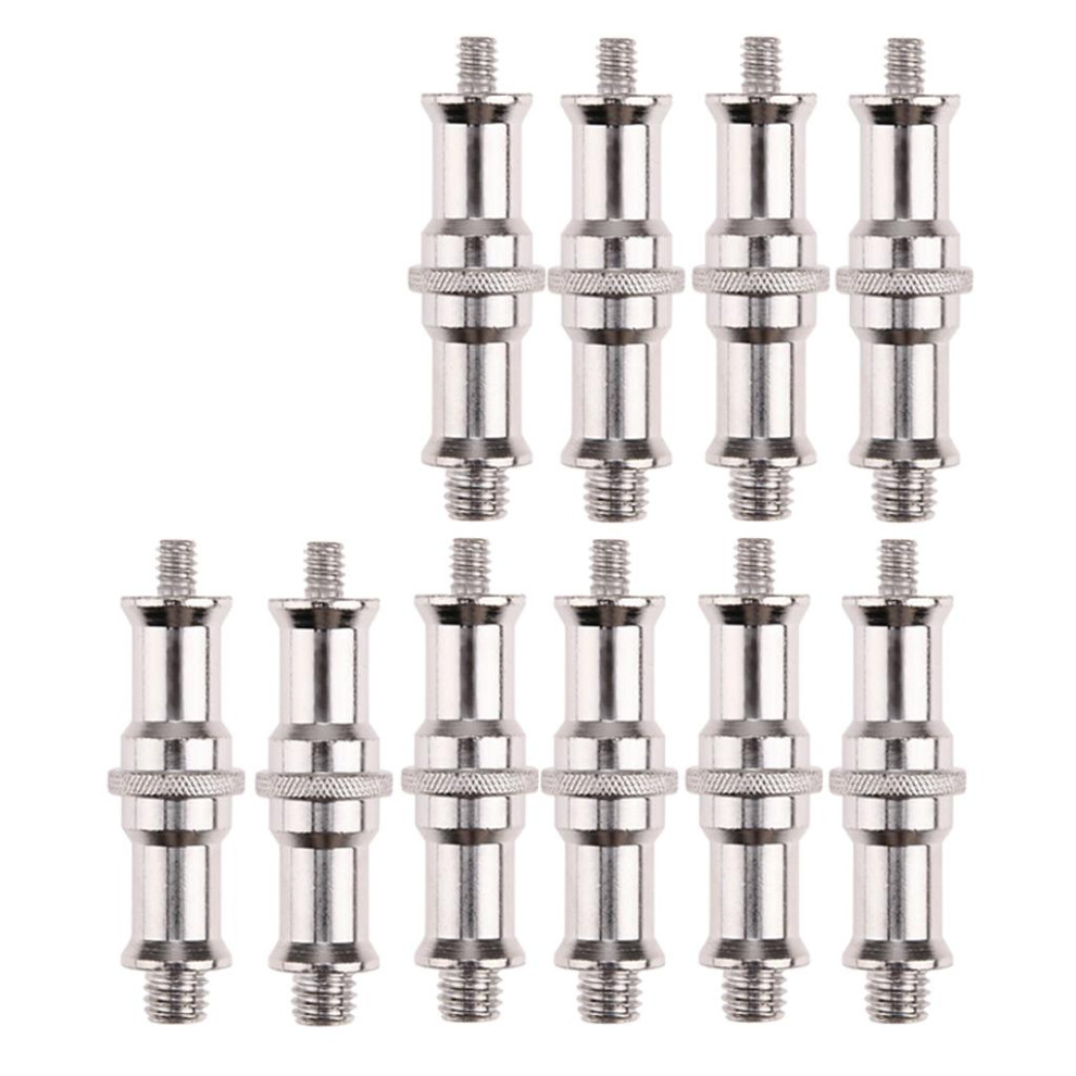 10Pieces 1/4" To 3/8" Spigot Stud Screw Tripod Adapter For Flash Light 780828808810
