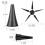 FOLDABLE CLARINET STAND BRACKET PORTABLE MUSICAL INSTRUMENT STRONG PAR 2