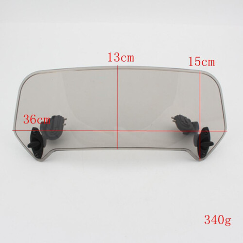 36cm Motorcycle Windshield Windscreen Extension Spoiler Wind Deflector 1