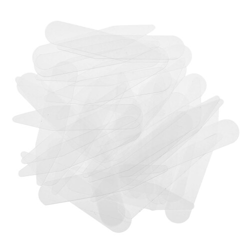 200 Pieces Plastic Collar Stays Bones Stiffeners 5x1cm Clear 1