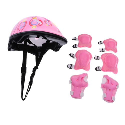 Kids Helmet Knee Elbow Wrist Protective Pad Set for Inline Skating Bik 2