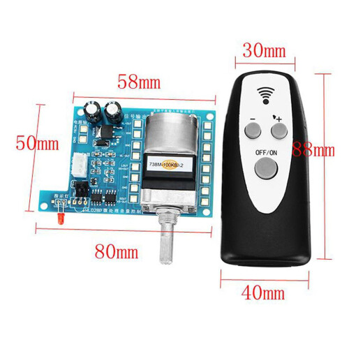 9V Infrared Remote Control Volume Control Board Pre AMP Motor Potentio 1