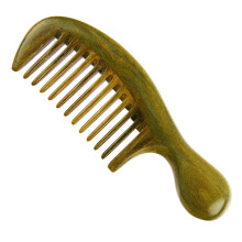 Wooden Comb Sandalwood Comb Small Dense Teeth Wide Teeth Curly Hair Comb for Men Home (2) One Size 2