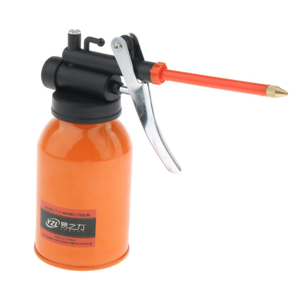 250Ml Steel High Pressure Hand Pump Oiler Oil Pot Spray Can For Lubric 6901423926240