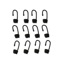 12pcs Plastic Coated Spiral Wire Hooks for Shock Cord Bungee Rope 6mm