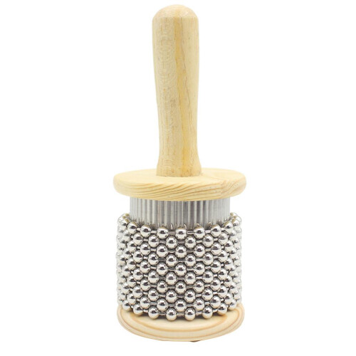Pop Wooden Cabasa Shaker Small Hand Percussion Instrument