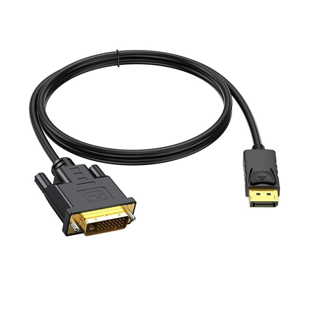 Dp To Dvi 24 1 Cable Adapter Displayport 1080P Dp To Dvi Conversion Cable Fit Compatible Monitor Projector Displayport Cable 1.8M 9365049377485