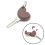 Brown Blank Key + Transponder Chip Replacement Universal For Piaggio N 3
