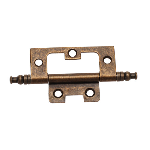 10x Antique Bronze Flush Hinge with Finial