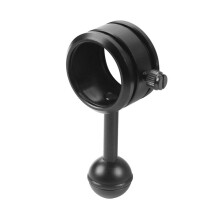 Diving Photography Light Flashlight Clip One Inch Flashlight Holder Aluminum Alloy Black Ball Head Clip Underwater Lighting Equipment