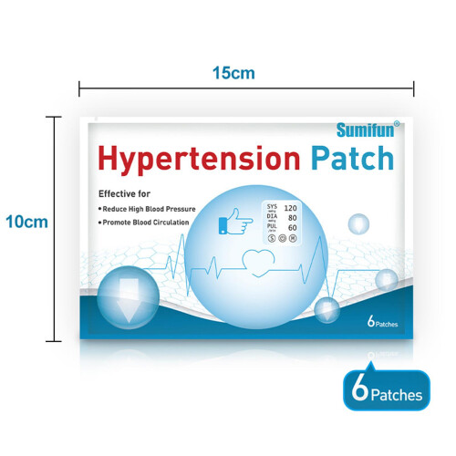 12 Pcs/2 Bag Hypertension Patch Clean Blood Vessel Plaster Patch Healt 1