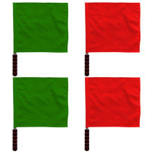 Flag Set of 4 Flag Poles Signal Flags for Sports Stainless Steel for Football Ref: 4520
