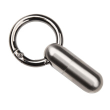 Mini Men Capsule Pendant Necklace Bottle Keyring Mens Titanium Keepsak