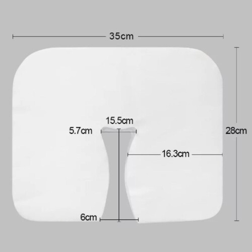 100x Disposable Massage Table Face Rest Cushion Cover Headrest Cradle 1