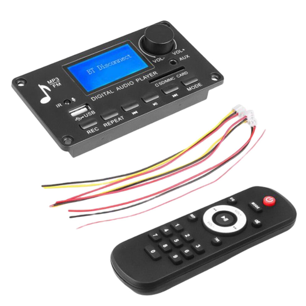 Audio Module 12V Usb Tf Usb Fm Car Radio Plastic Bluetooth Mp3 Decoder 795595230856
