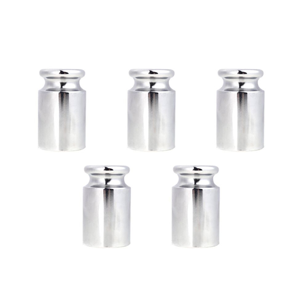 5X Weight 1000G Chrome Plating Calibration Gram Scale Weight For Digital Scale Balance Silvery White 4712342606111