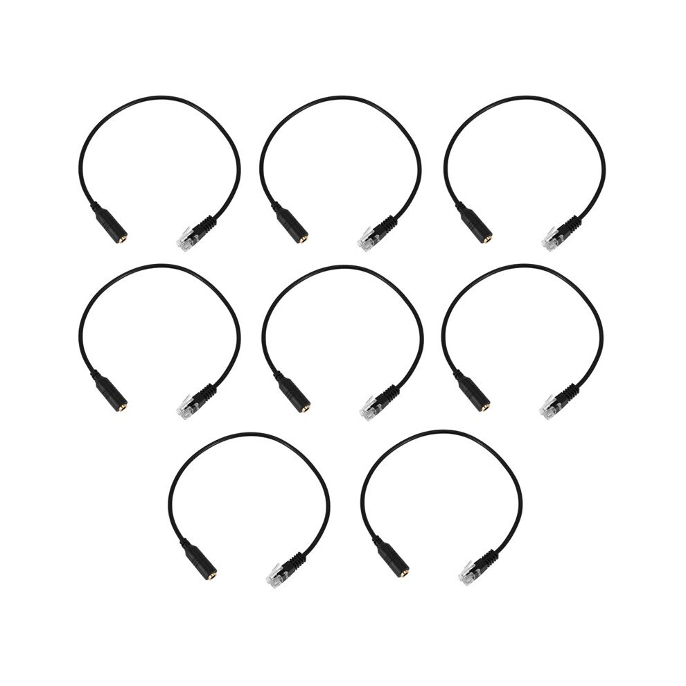 8X 3.5Mm Plug Jack To Rj9 For Iphone Headset To For Cisco Office Phone Adapter Cable 4711614185224