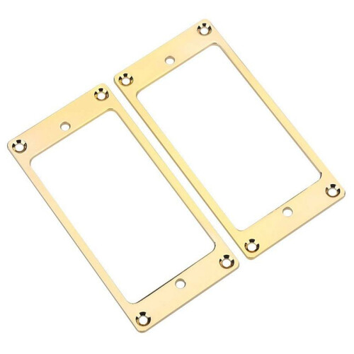 6 Pcs Metal Flat Humbucker Cover Guitar Pickup Frame Mounting 1