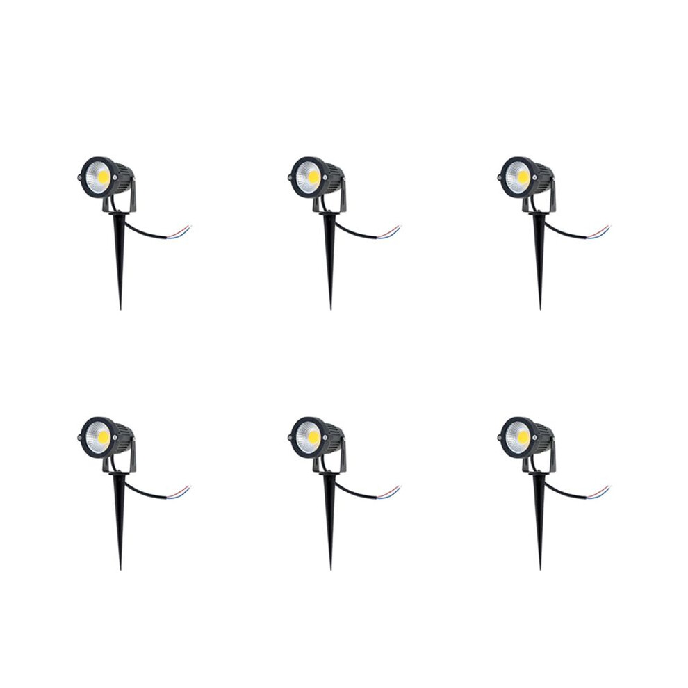 6X IP65 Outdoor Landscape LED Lawn Light Garden Spotlight 5W 12V AC DC