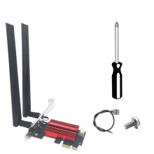 WiFi 7 QCNCM865 PCI-E Adapter 9256Mbps Kit BT5.4 Tri Band 2.4G/5G/6GHz Desktop Wireless Network Adapter for Win10/11