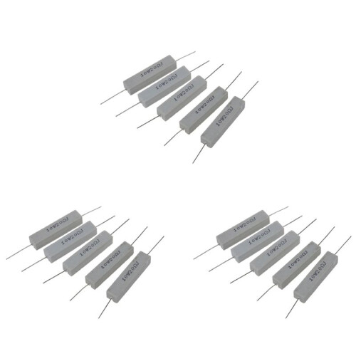 15X 10W 20 Ohm 5% Wirewound Ceramic Cement Resistor 10 Watt
