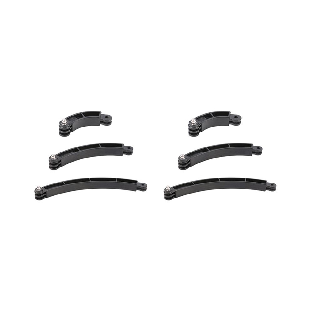 2X 3 Way Mount Helmet Arm Extension Curved Pole Selfie Stick For Gopro 9 8 7 6 5 Sjcam 4K Without Screw 4712024002859