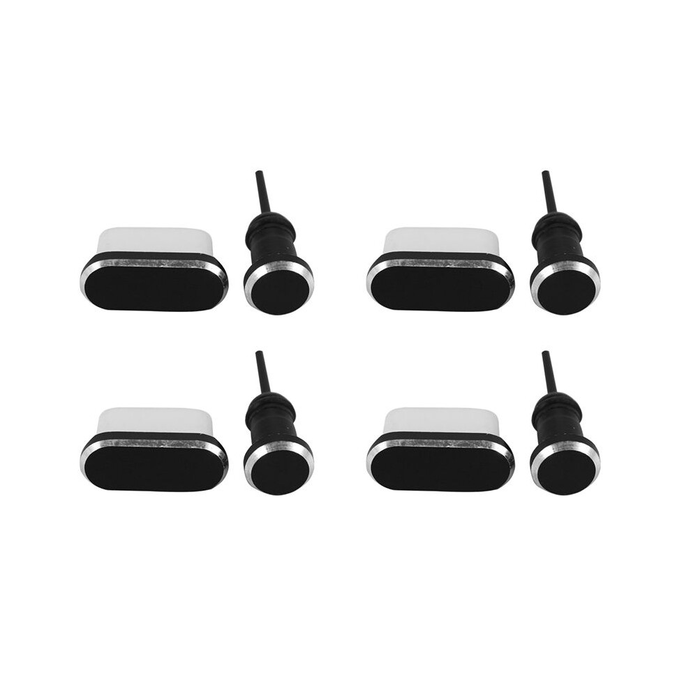 4X Usb C Aluminum Dust Plug Set Type-C Charging Port 3.5Mm Headphone Jack Cell Phone Accessories For Huawei Mate 20 6134064359393