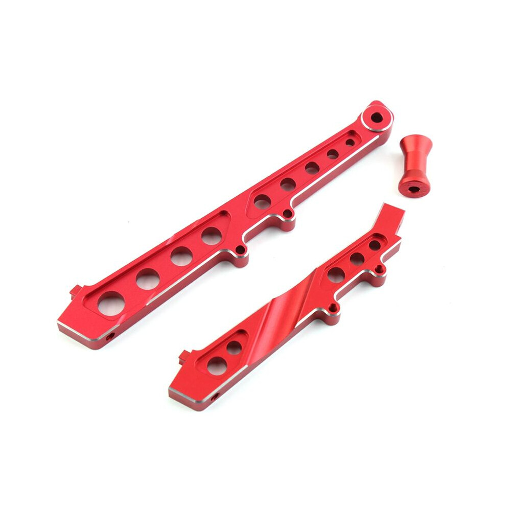 Aluminum Front And Rear Chassis Brace For Arrma 1/7 Limitless Infraction 6S Blx Rc Car Upgrades Parts Accessories, Red 4712634933543
