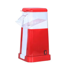 Popcorn Machine Hot Air 1200W Electric Popcorn Maker With Lid Red For Home Family Party