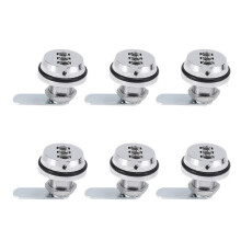 6X Alloy Code Combination Cam Lock Keyless Post Mail Box Cabinet RV 3 Dial Silver