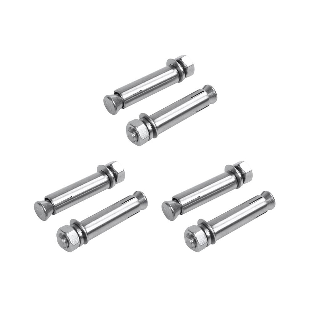 6Pcs M8x60mm Wall Concrete Brick Expansion Screws Closed Hook Anchor Bolts 4713894105817