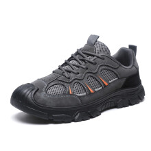 Mens Hiking Shoes Wide Fit Trail Running Barefoot Trekking Trainers for Outdoor Climbing Grey 7.5 UK