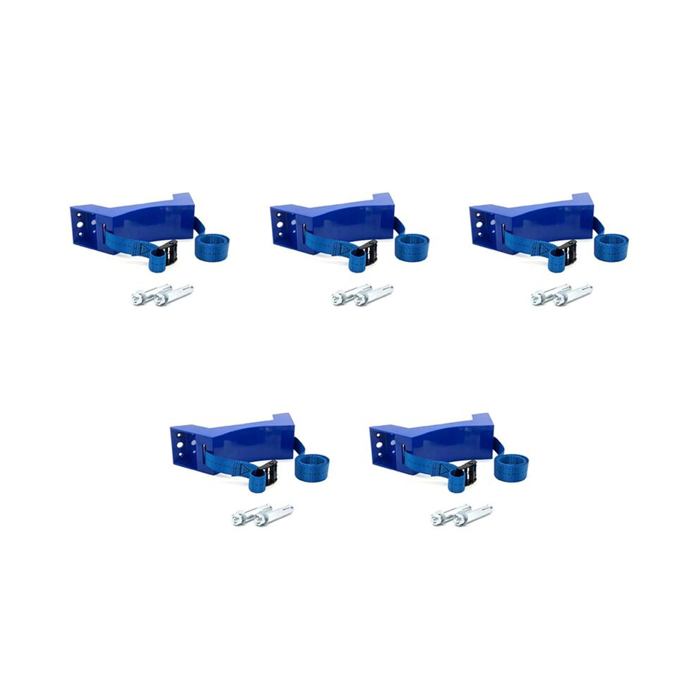 5X Cylinder Mounted Bracket Gas Cylinder Bracket Durable Abs Gas Cylinder Holder For Camper Motorhome Rv Caravan, Blue 4713181581287