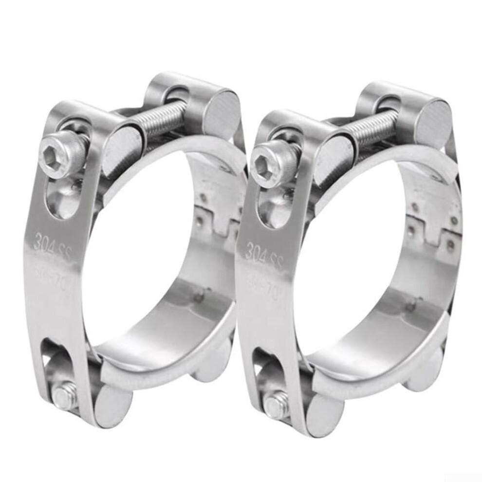 3040Mm Stainless Steel Tbolt Hose Clamp Leakproof Lock For Turbo And Exhaust Systems 9323874643366