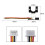 Automatic Leveling Hotend Mounting Block Kit for  Vyper 3D Printer Replacement Parts Improved Printing Accuracy 9
