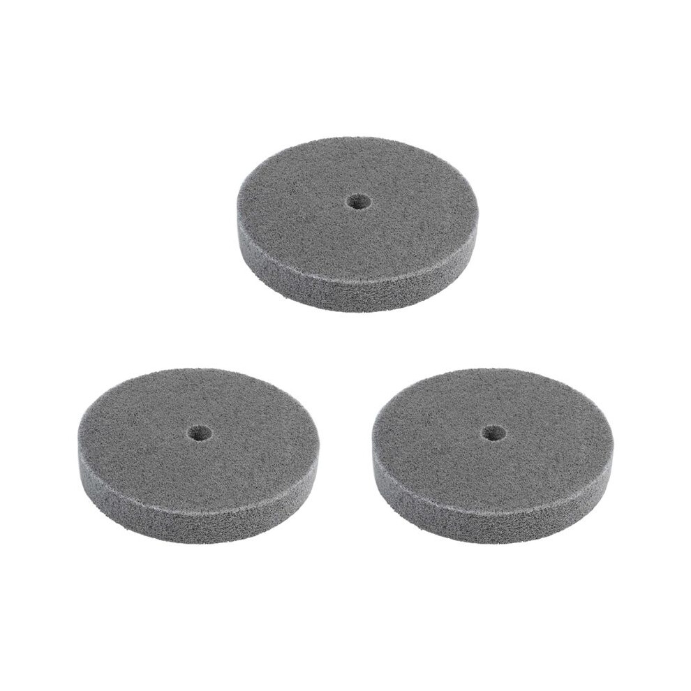 3Pcs 150Mm Dia 25Mm Thick 180 Grit Fiber Wheel Polishing Buffing Disc 4713509501140