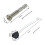 2Pcs for  Kobra 3 Max Ceramic Hotend Integrated Hardened Steel Nozzle Thermistor Heating Component K3M Hotend C 9