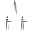 3pcs 6 Inch Adjustable Lockable Steel Divider Wing Leather Compass 1