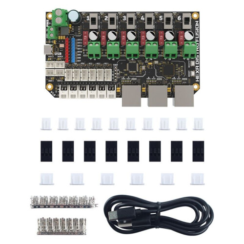 3D Printer Multi-Function HUB Hexa Distro Fusion Board 6-Way CANBUS USB 2.0 Power Distribution Expansion Board