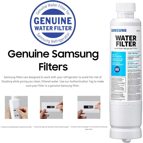 2 Pack  DA29-00020B HAF-CIN/EXP Refrigerator Water Filter (2 Items) 1