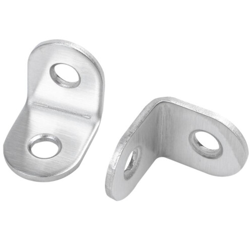 100Pcs 20mm x 20mm 90 Degree Shelf Support Corner Brace Angle Bracket 2