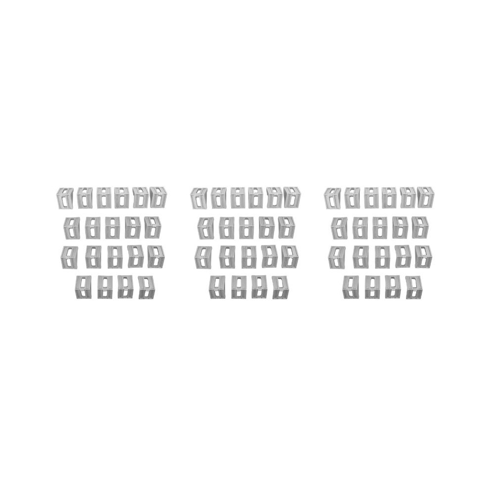 60Pcs 4040 Aluminum Corner Brackets Corner Fitting Angle 40 X 35 Connector Fastener For 4040 Industrial Aluminum Profile 4713445786571