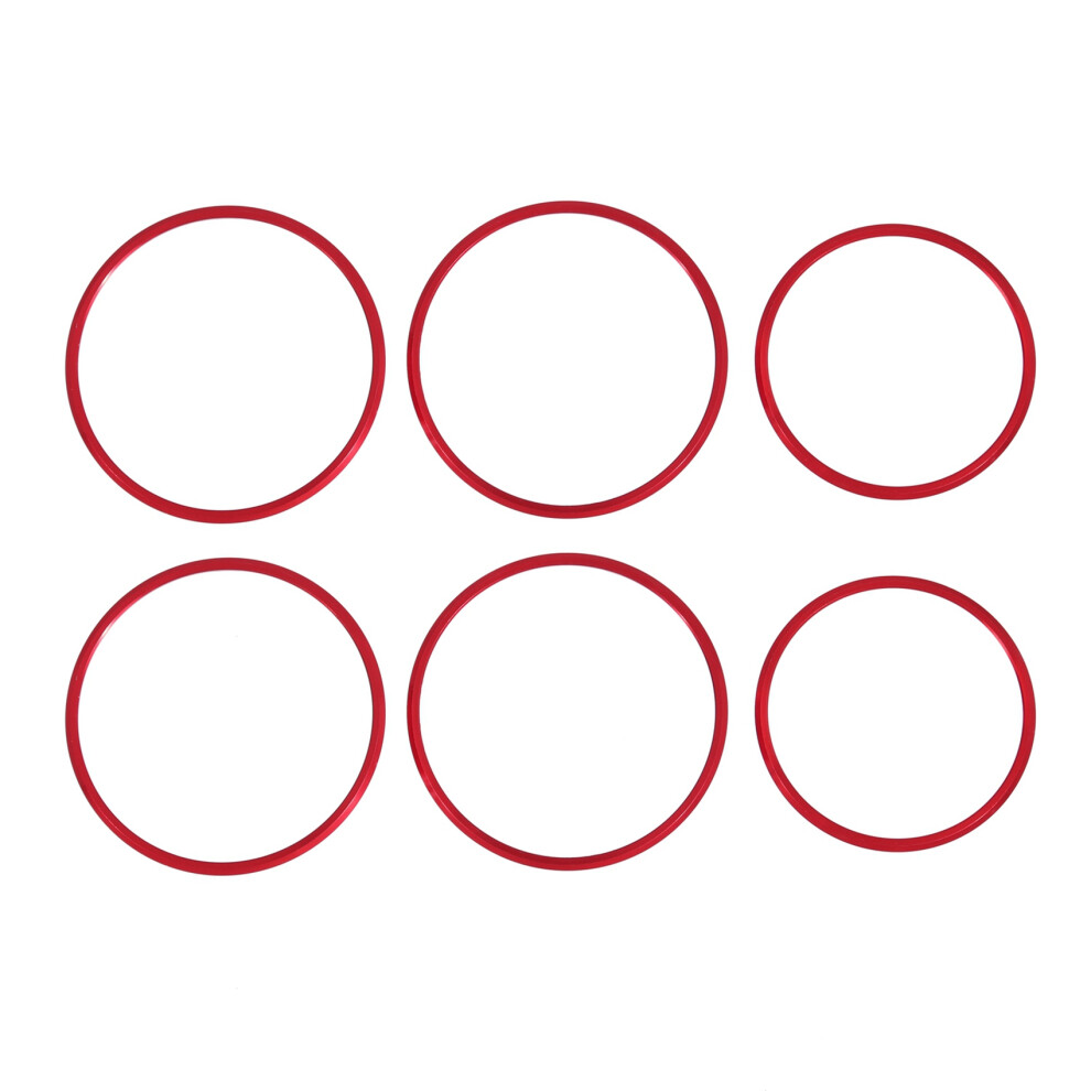 6Pcs Car Seat Adjustment Switch Knob Ring Cover Trim For Mercedes Benz A B Gla Cla Class W176 W117 W246 C117 A180 Red 4712250300644