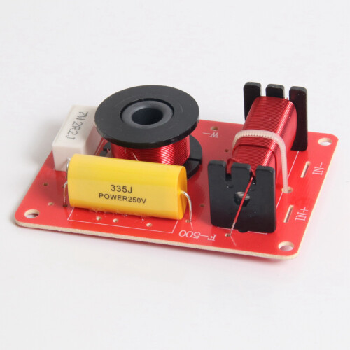 2X 130W Speaker Crossover 2 Way High-Low 8 Ohm Frequency Divider for 6 Inch Speaker 1