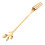 Tableware Gold Leaf Coffee Spoon Fork,12 Pack(6 Spoons 6 Forks) 4.7 Inches Tea Spoon Set 7