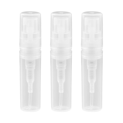 600x 2ML Transparent Plastic Spray Bottle Small Cosmetic Packing Atomizer Perfume Bottles 1