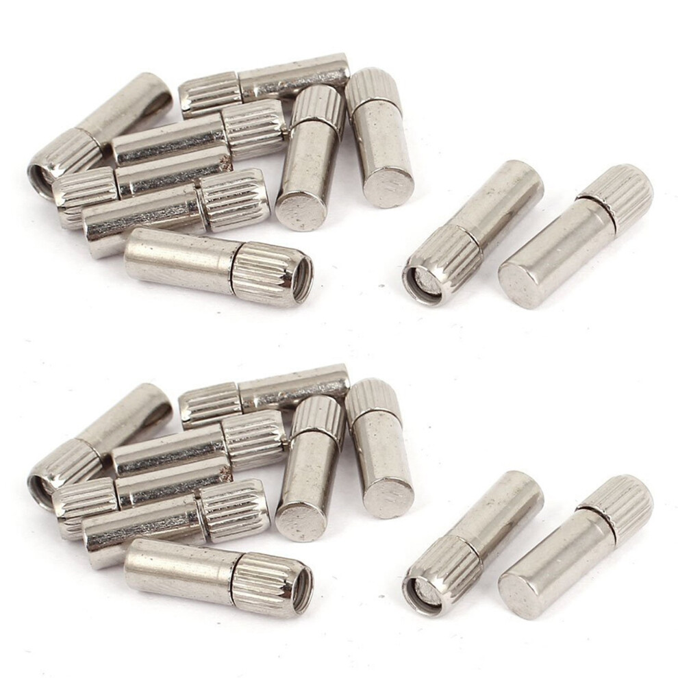 Furniture Cabinet Straight Shelf Supports Pegs Pins 6Mm X 20Mm 20 Pcs 6132295042312