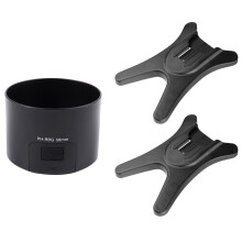 1x PH-RBG 58mm Lens Hood for SMCP-DA 55-300mm F/4-5.8 ED & 2x Camera Flash Stand Flash Speedlight Hot Shoe Stand