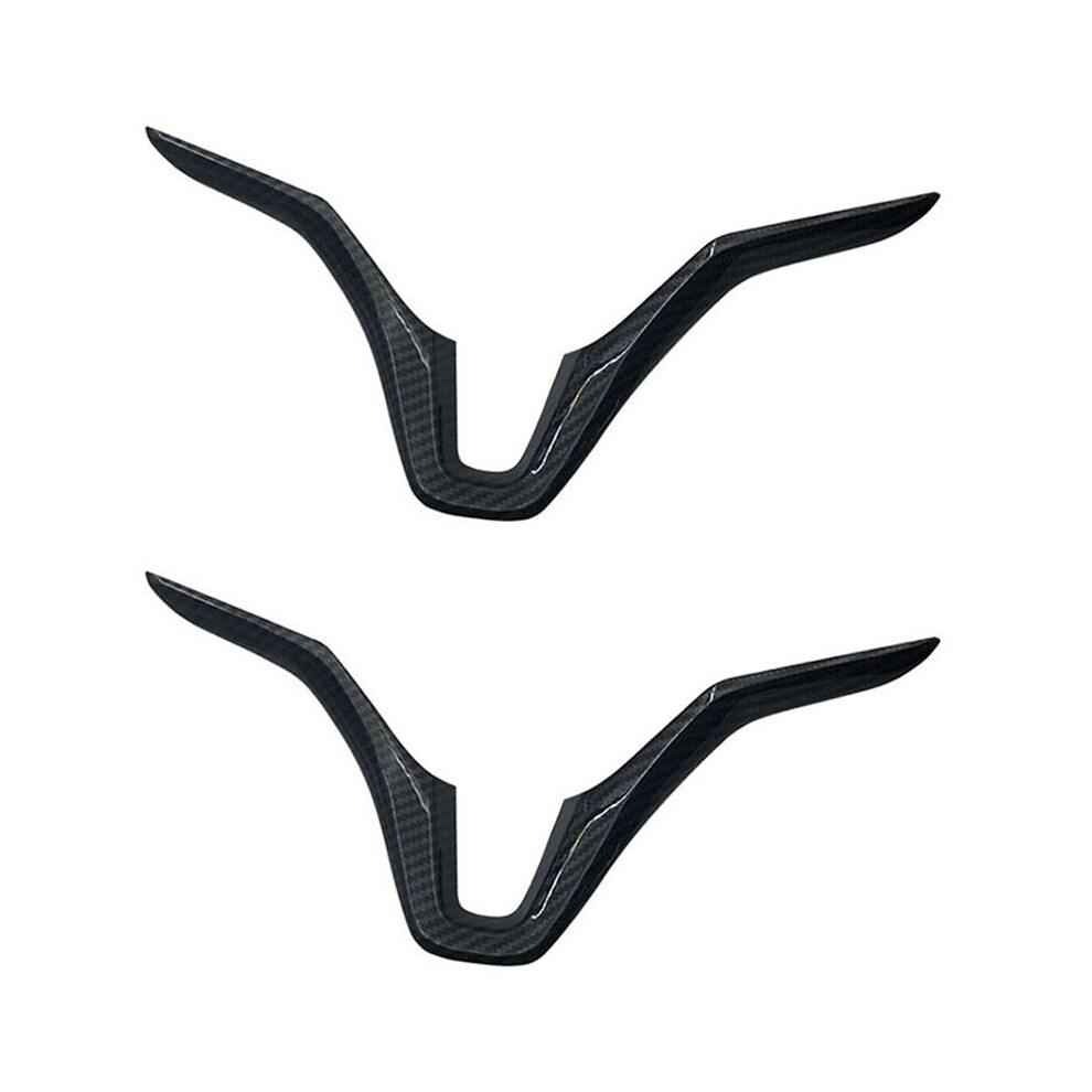 2X For Honda Vezel Hr-V Hrv 2015 2016 2017 Car Steering Wheel Panel Cover Trim Garnish Carbon Fiber Sequins 6131627784852