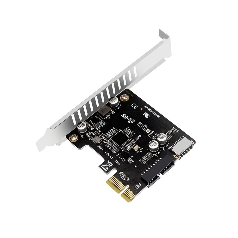 Pcie To Usb 3.0 Hub Splitter Expansion Card 19Pin Pci-E To Usb 3.0 Hub Splitter Extender Card For Pc Laptop 4711955979490